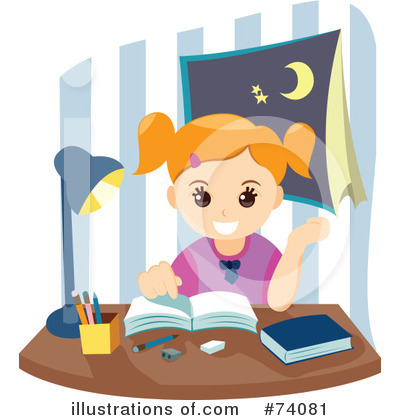 Royalty-Free (RF) Homework Clipart Illustration by BNP Design Studio - Stock Sample #74081