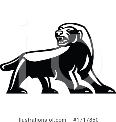 Royalty-Free (RF) Honey Badger Clipart Illustration by patrimonio - Stock Sample #1717850