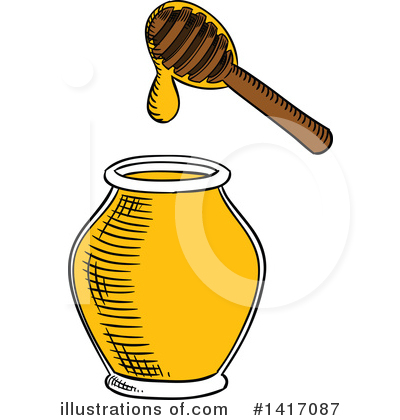 Royalty-Free (RF) Honey Clipart Illustration by Vector Tradition SM - Stock Sample #1417087