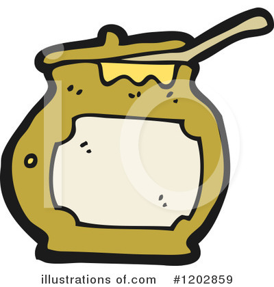 Royalty-Free (RF) Honey Jar Clipart Illustration by lineartestpilot - Stock Sample #1202859