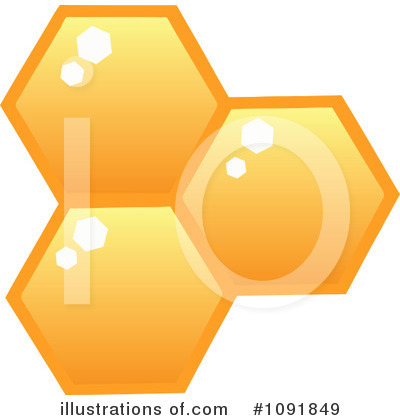 Royalty-Free (RF) Honeycomb Clipart Illustration by Hit Toon - Stock Sample #1091849