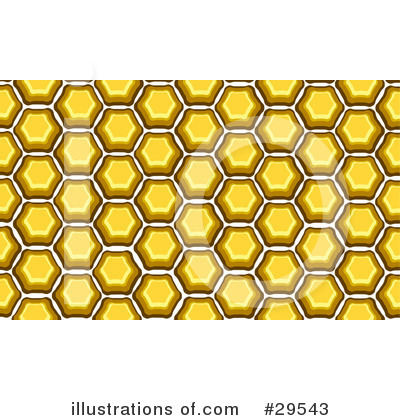 Royalty-Free (RF) Honeycomb Clipart Illustration by KJ Pargeter - Stock Sample #29543