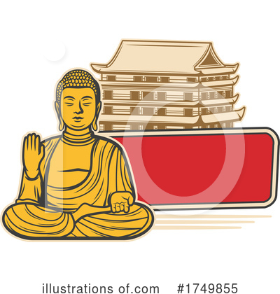 Buddha Clipart #1749855 by Vector Tradition SM