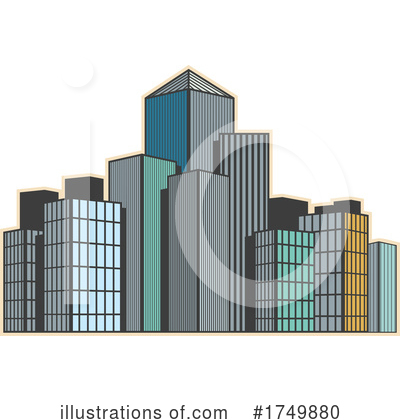 Skyscrapers Clipart #1749880 by Vector Tradition SM