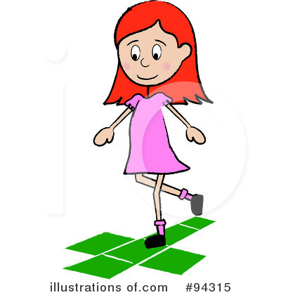 Royalty-Free (RF) Hopscotch Clipart Illustration by Pams Clipart - Stock Sample #94315