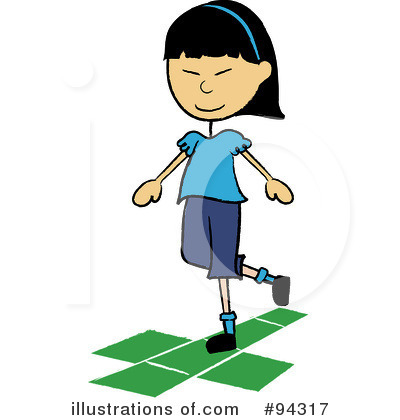 Royalty-Free (RF) Hopscotch Clipart Illustration by Pams Clipart - Stock Sample #94317
