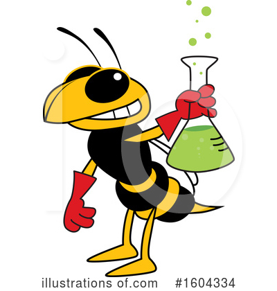 Royalty-Free (RF) Hornet Clipart Illustration by Mascot Junction - Stock Sample #1604334