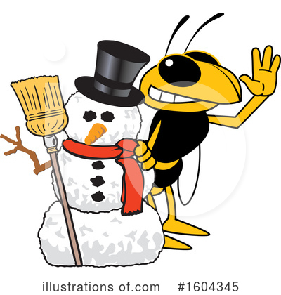 Yellow Jacket Clipart #1604345 by Mascot Junction