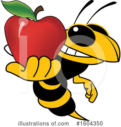 Yellow Jacket Clipart #1604350 by Mascot Junction