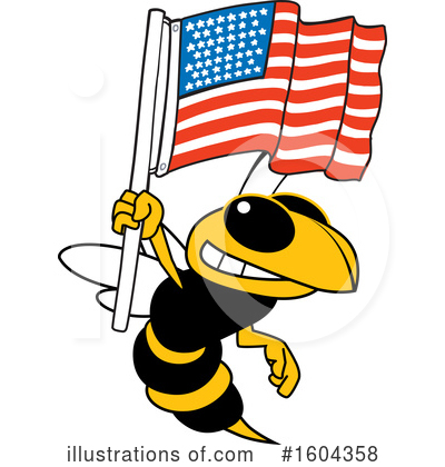 Royalty-Free (RF) Hornet Clipart Illustration by Mascot Junction - Stock Sample #1604358