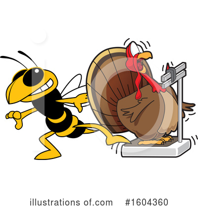 Royalty-Free (RF) Hornet Clipart Illustration by Mascot Junction - Stock Sample #1604360