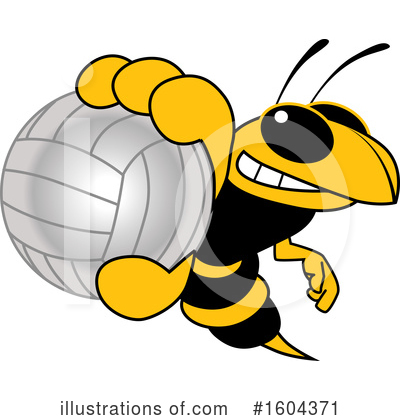 Yellow Jacket Clipart #1604371 by Mascot Junction