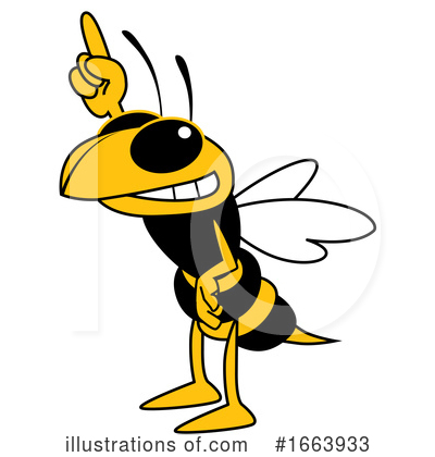 Royalty-Free (RF) Hornet Clipart Illustration by Mascot Junction - Stock Sample #1663933