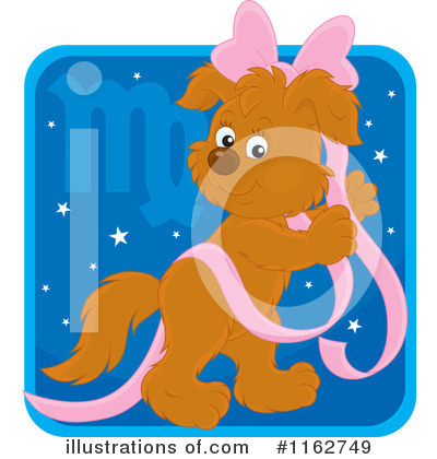 Royalty-Free (RF) Horoscope Dog Clipart Illustration by Alex Bannykh - Stock Sample #1162749