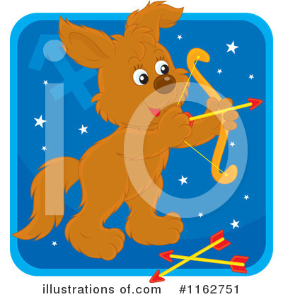 Royalty-Free (RF) Horoscope Dog Clipart Illustration by Alex Bannykh - Stock Sample #1162751