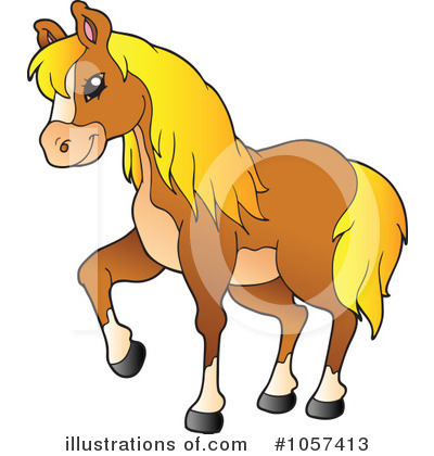 Royalty-Free (RF) Horse Clipart Illustration by visekart - Stock Sample #1057413