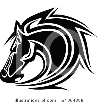 Royalty-Free (RF) Horse Clipart Illustration by Vector Tradition SM - Stock Sample #1064888