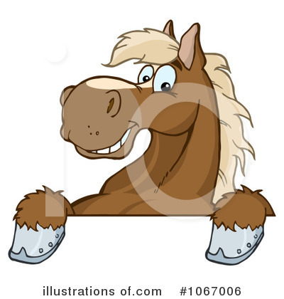 Royalty-Free (RF) Horse Clipart Illustration by Hit Toon - Stock Sample #1067006