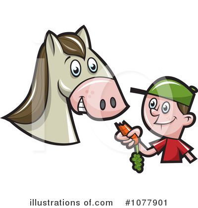 Royalty-Free (RF) Horse Clipart Illustration by jtoons - Stock Sample #1077901