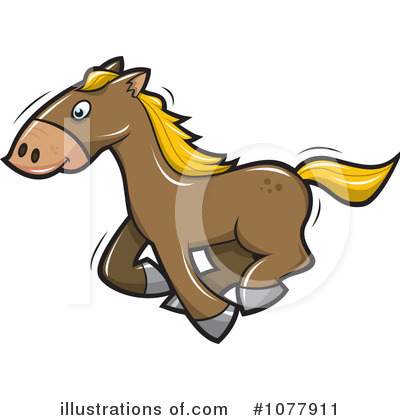 Royalty-Free (RF) Horse Clipart Illustration by jtoons - Stock Sample #1077911