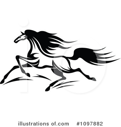 Royalty-Free (RF) Horse Clipart Illustration by Vector Tradition SM - Stock Sample #1097882
