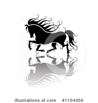 Royalty-Free (RF) Horse Clipart Illustration by merlinul - Stock Sample #1104450