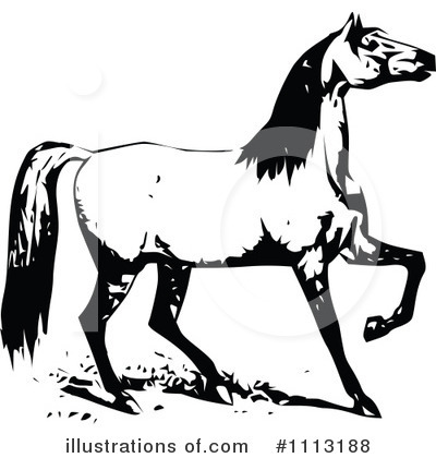 Royalty-Free (RF) Horse Clipart Illustration by Prawny Vintage - Stock Sample #1113188