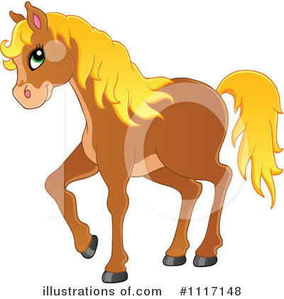 Royalty-Free (RF) Horse Clipart Illustration by visekart - Stock Sample #1117148