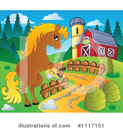 Royalty-Free (RF) Horse Clipart Illustration by visekart - Stock Sample #1117151