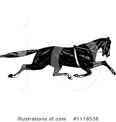 Royalty-Free (RF) Horse Clipart Illustration by Prawny Vintage - Stock Sample #1118536
