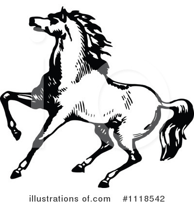 Royalty-Free (RF) Horse Clipart Illustration by Prawny Vintage - Stock Sample #1118542