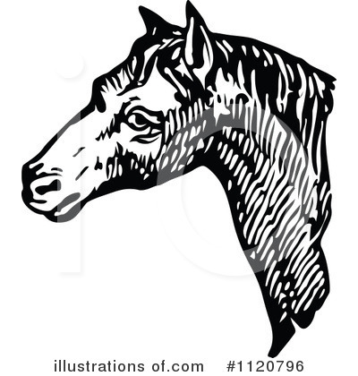 Royalty-Free (RF) Horse Clipart Illustration by Prawny Vintage - Stock Sample #1120796