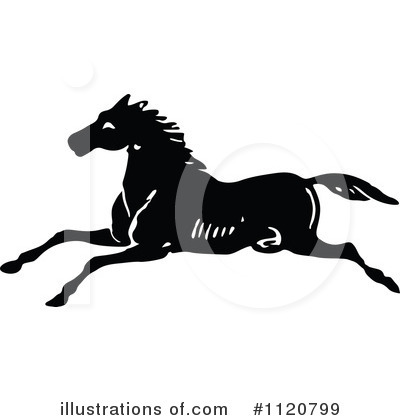 Royalty-Free (RF) Horse Clipart Illustration by Prawny Vintage - Stock Sample #1120799