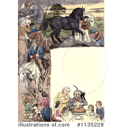 Royalty-Free (RF) Horse Clipart Illustration by Prawny Vintage - Stock Sample #1135228