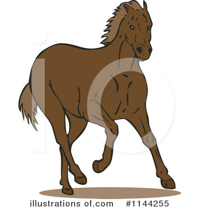 Royalty-Free (RF) Horse Clipart Illustration by patrimonio - Stock Sample #1144255