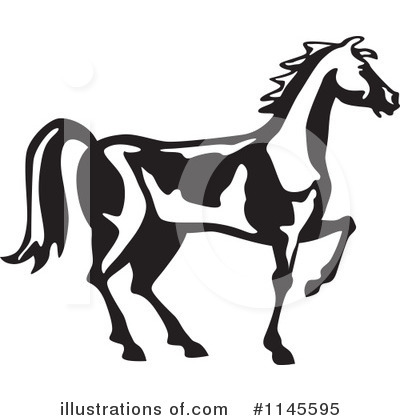 Royalty-Free (RF) Horse Clipart Illustration by patrimonio - Stock Sample #1145595