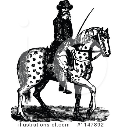 Horseback Clipart #1147892 by Prawny Vintage