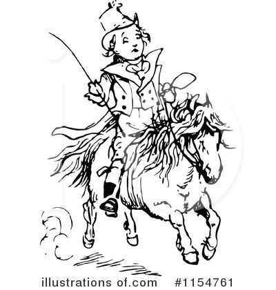 Royalty-Free (RF) Horse Clipart Illustration by Prawny Vintage - Stock Sample #1154761