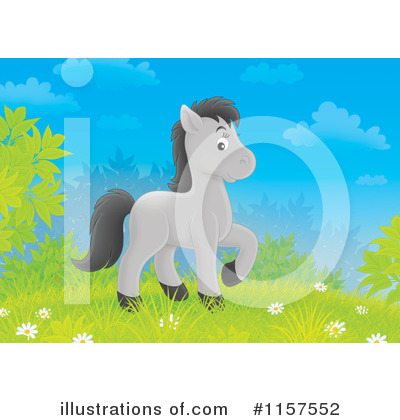 Royalty-Free (RF) Horse Clipart Illustration by Alex Bannykh - Stock Sample #1157552
