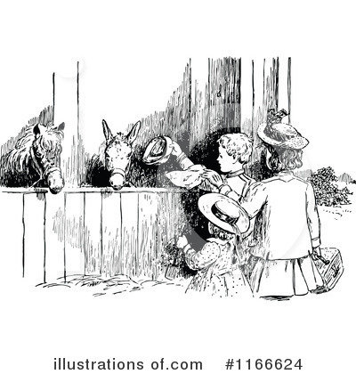 Royalty-Free (RF) Horse Clipart Illustration by Prawny Vintage - Stock Sample #1166624