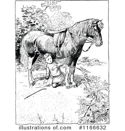 Royalty-Free (RF) Horse Clipart Illustration by Prawny Vintage - Stock Sample #1166632
