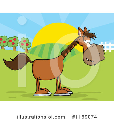 Royalty-Free (RF) Horse Clipart Illustration by Hit Toon - Stock Sample #1169074