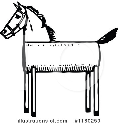 Royalty-Free (RF) Horse Clipart Illustration by Prawny Vintage - Stock Sample #1180259