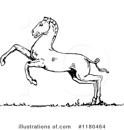 Royalty-Free (RF) Horse Clipart Illustration by Prawny Vintage - Stock Sample #1180464