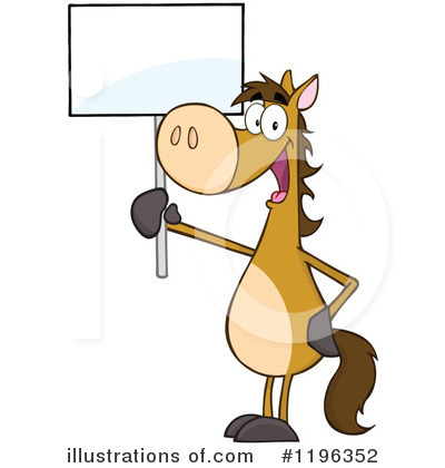 Royalty-Free (RF) Horse Clipart Illustration by Hit Toon - Stock Sample #1196352