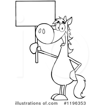 Royalty-Free (RF) Horse Clipart Illustration by Hit Toon - Stock Sample #1196353