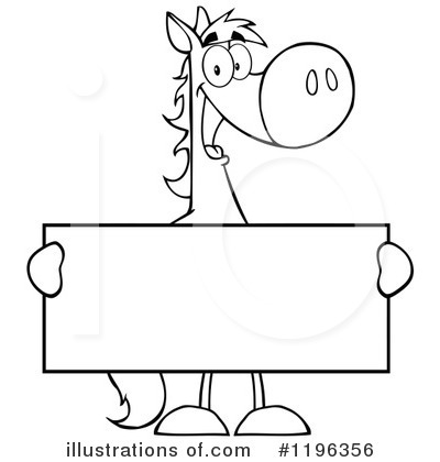 Royalty-Free (RF) Horse Clipart Illustration by Hit Toon - Stock Sample #1196356
