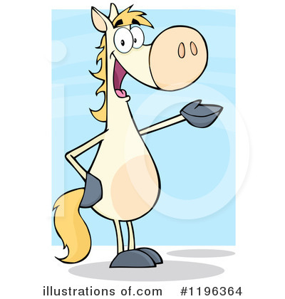Royalty-Free (RF) Horse Clipart Illustration by Hit Toon - Stock Sample #1196364