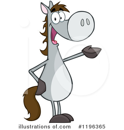 Royalty-Free (RF) Horse Clipart Illustration by Hit Toon - Stock Sample #1196365