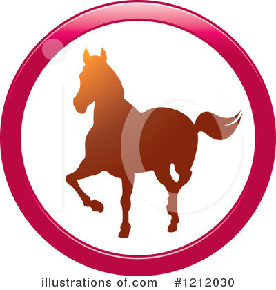 Royalty-Free (RF) Horse Clipart Illustration by Lal Perera - Stock Sample #1212030